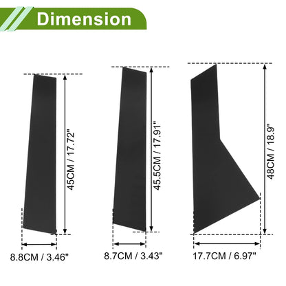 6 Pcs Black Pillar Window Trim for Chevy Captiva (2019-2024)