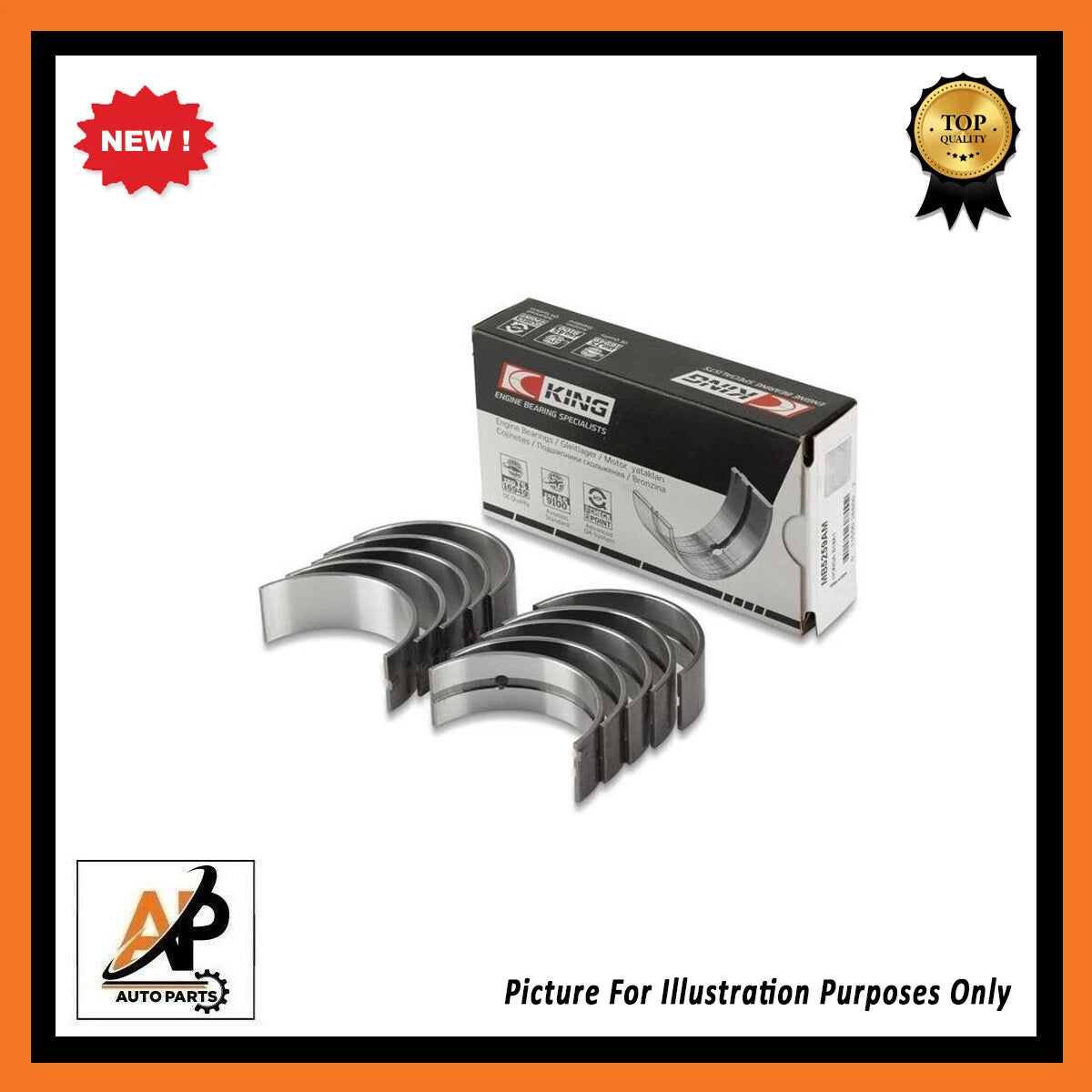 Engine Crankshaft Bearing Set Replacement STD for Volvo Renault 1.3 (2015–2021)