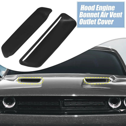 Engine Hood Air Conditioner Outlet Cover Trim for Dodge Challenger (2015-2023)