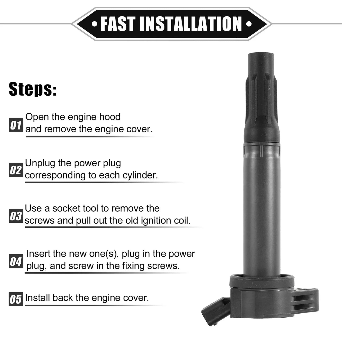 6 x Ignition Coils for Toyota Avalon 3.5L, Lexus (2005-2018)