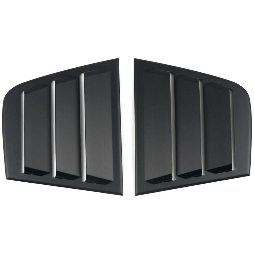 Rear Side Window Vent Louvers for Dodge Charger (2011-2021) Glossy Black