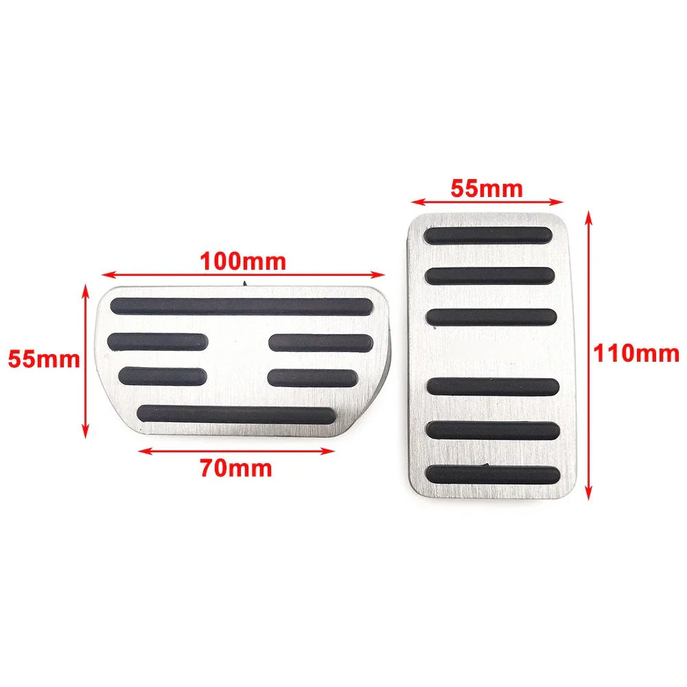 Stainless Steel Brake Gas Pedal Covers for Haval H2 H4 H6 M6 F5 (2014-2023)