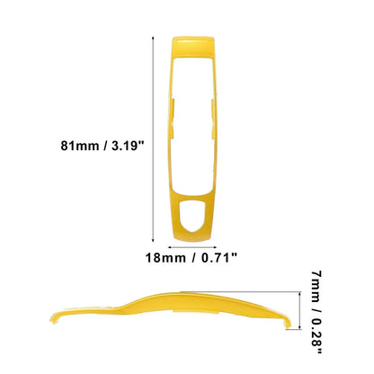 Gold Tone Remote Key Fob Case Cover for Porsche Macan Panamera Cayenne (2014-2023)