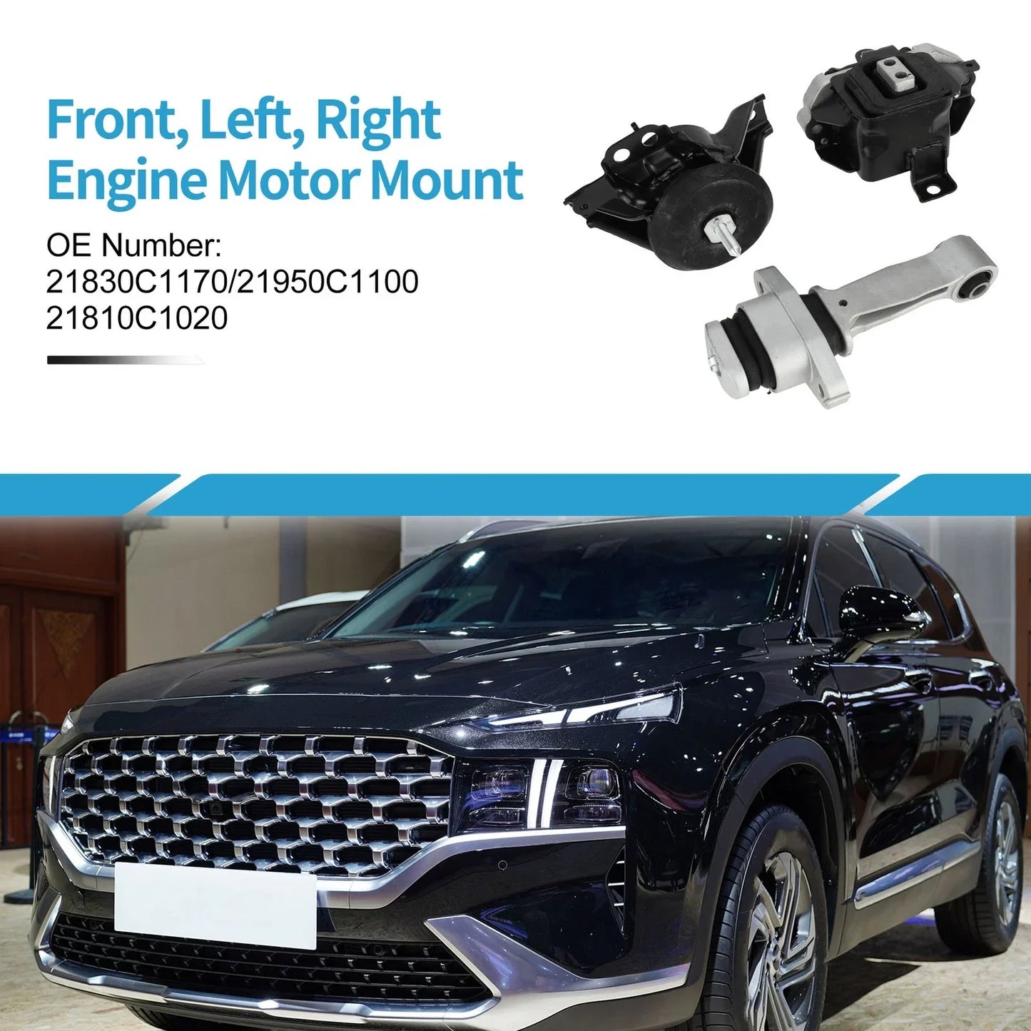 Engine Motor Trans Mount Set for Hyundai Sonata (2016-2018)