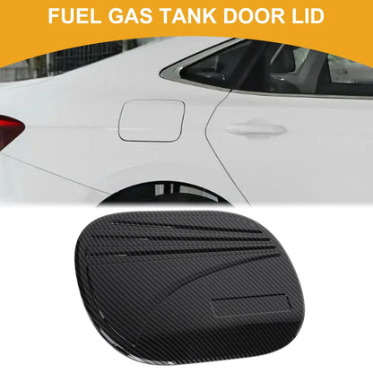 Fuel Tank Door Cap for Hyundai Tucson 2019-2020 Carbon Fiber Black