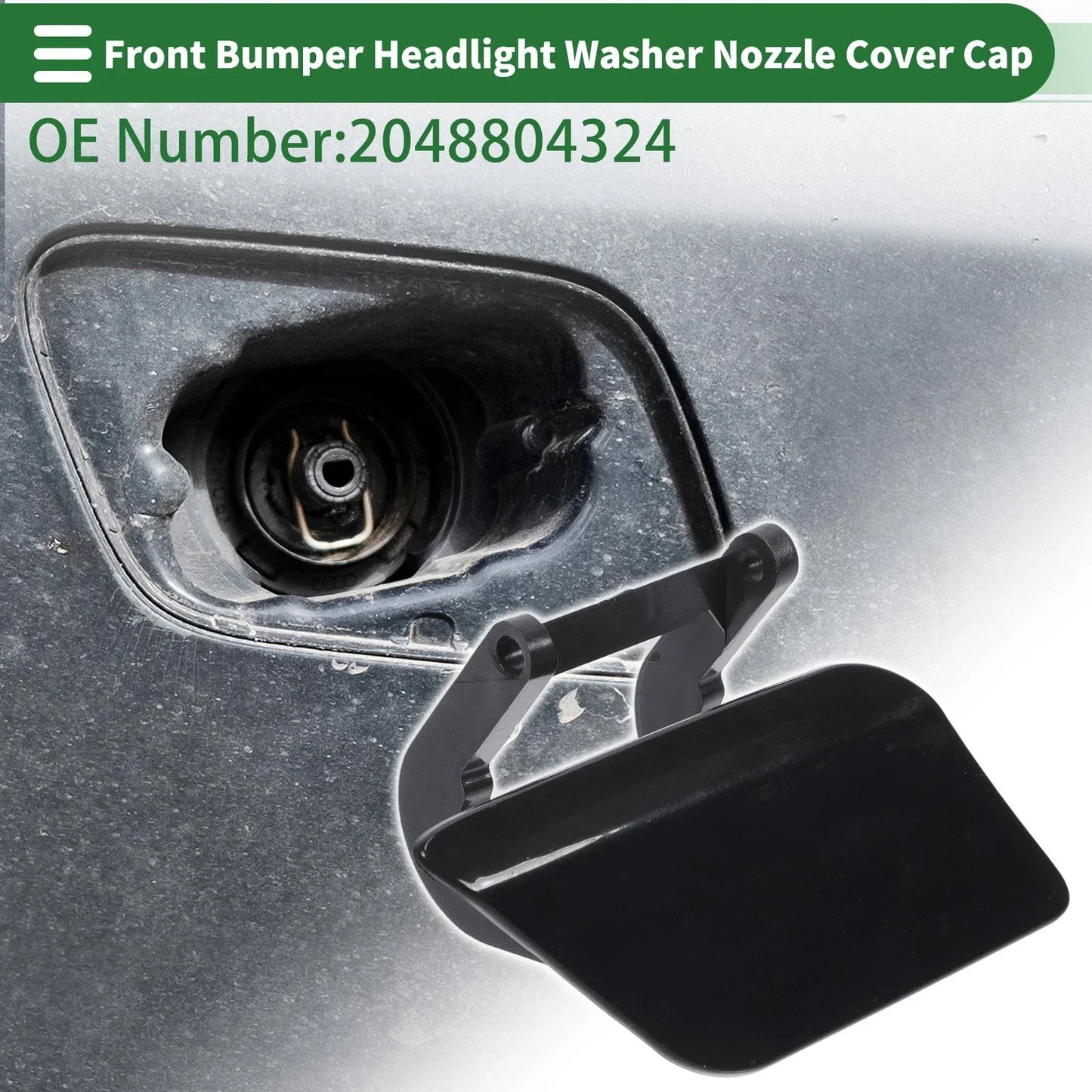 Bumper Headlight Washer Nozzle Cover for Mercedes-Benz (2010-2015)