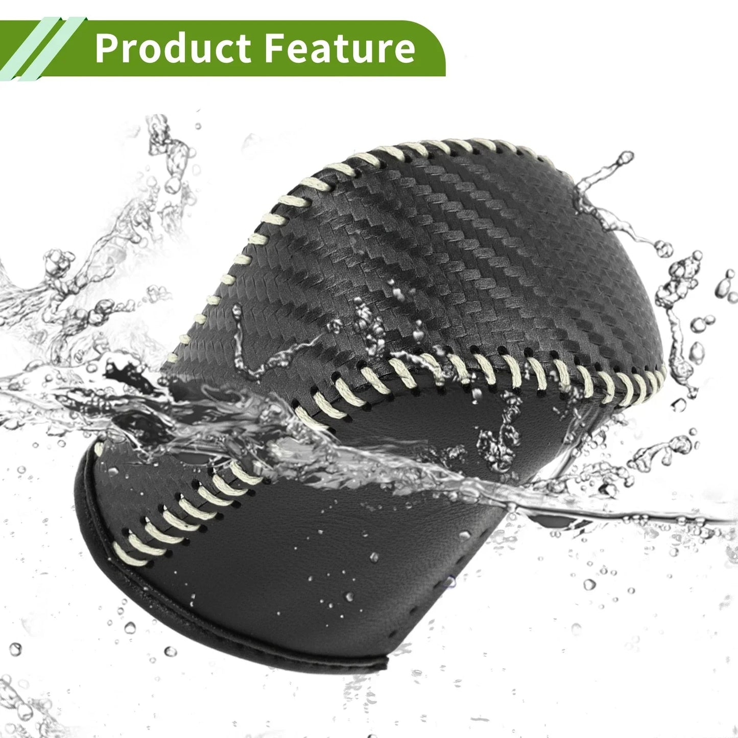Lexus NX300 Gear Shift Knob Cover 2 x Black Carbon Fiber (2014-2021)