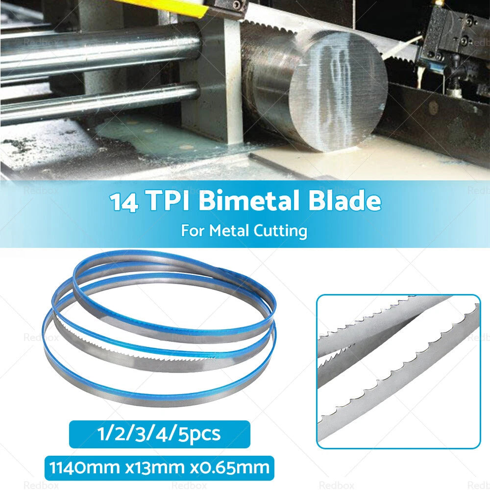 1140mm x 13mm x 14 TPI Bi-Metal Bandsaw Blade for Metal Cutting