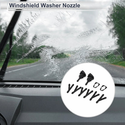 Windshield Washer Nozzle & 6 x Hose Connectors for Dodge