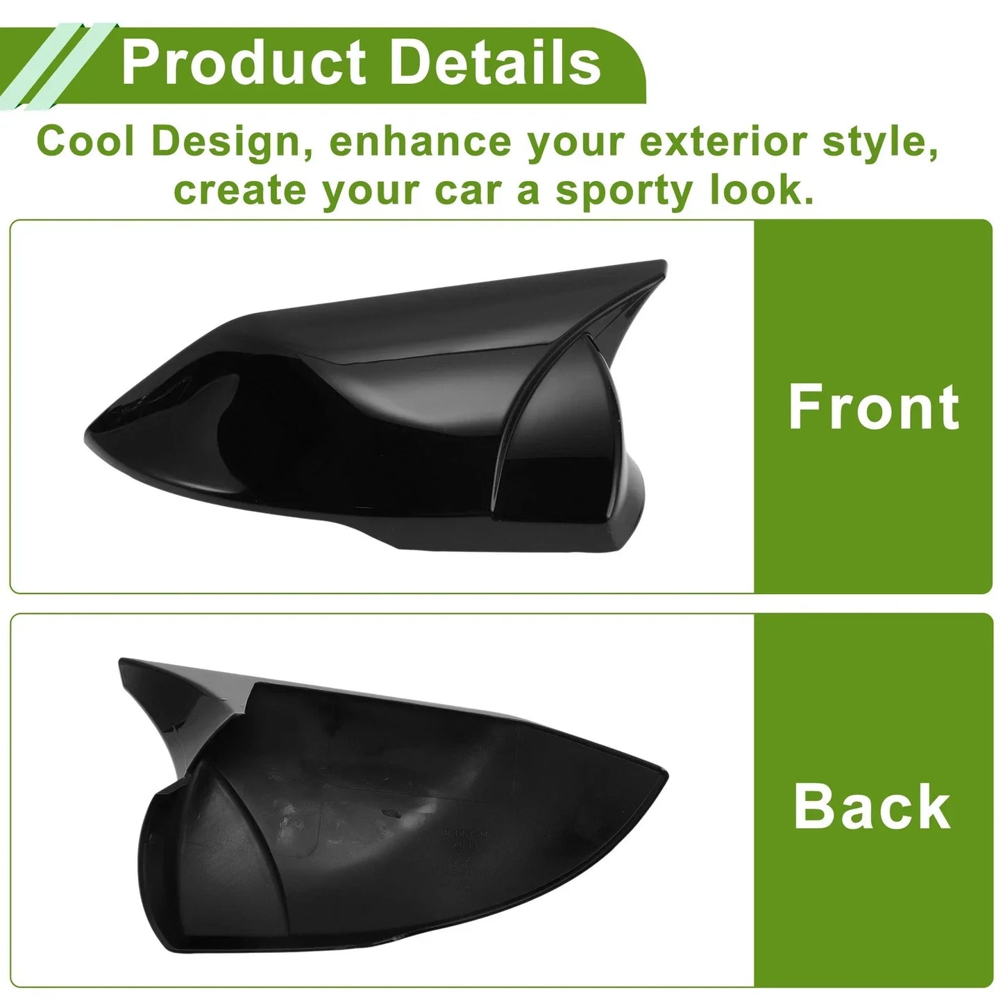 Left Right Side Mirror Cover Caps for Hyundai Elantra (2021-2024)