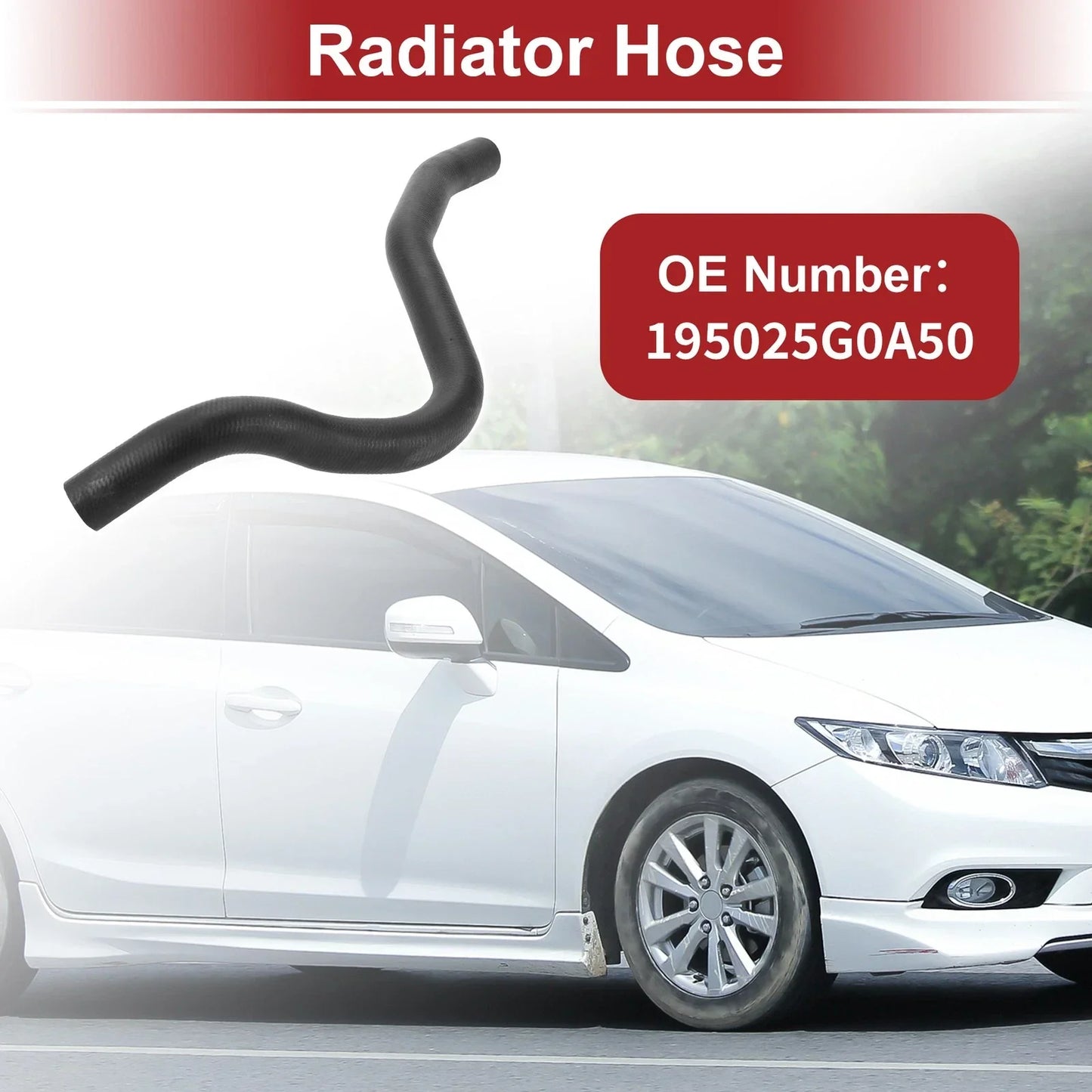 Radiator Hose for Honda Accord 2013-2017 - Rubber Black (2013-2017)