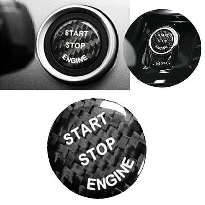 Black Trim Keyless Start Button Cover for BMW E-Chassis X5 X6 E70 E71 E90 E60 (2007-2013)