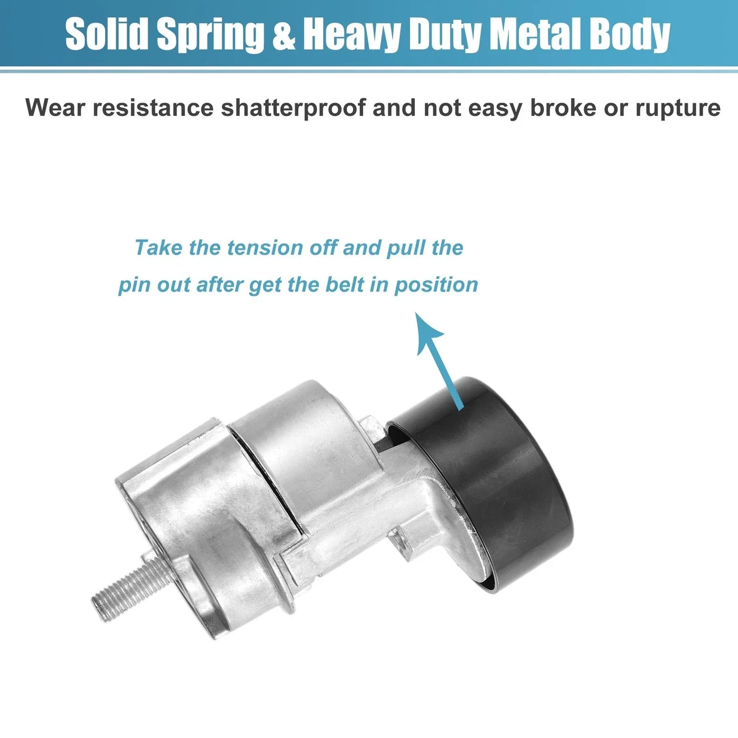 Belt Tensioner Pulley Assembly for Kia Optima 2006-2015 (2 x Items)