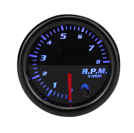 2'' 52mm Tacho Gauge Meter Tachometer 0-8000 RPM for Engine (1-10 Cylinder)