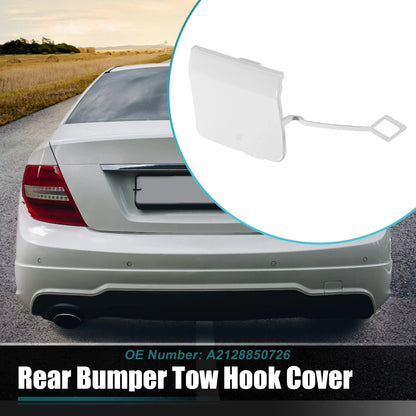 Rear Bumper Tow Hook Cap for Mercedes Benz E-Class (2010-2016) White