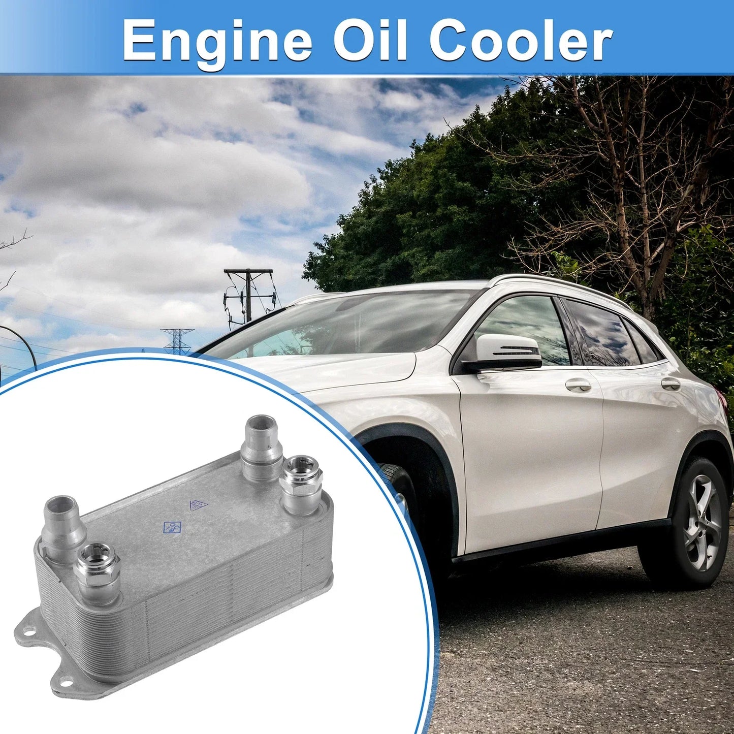 Engine Oil Cooler for Mercedes-Benz C250, SLK350 (2012-2015)