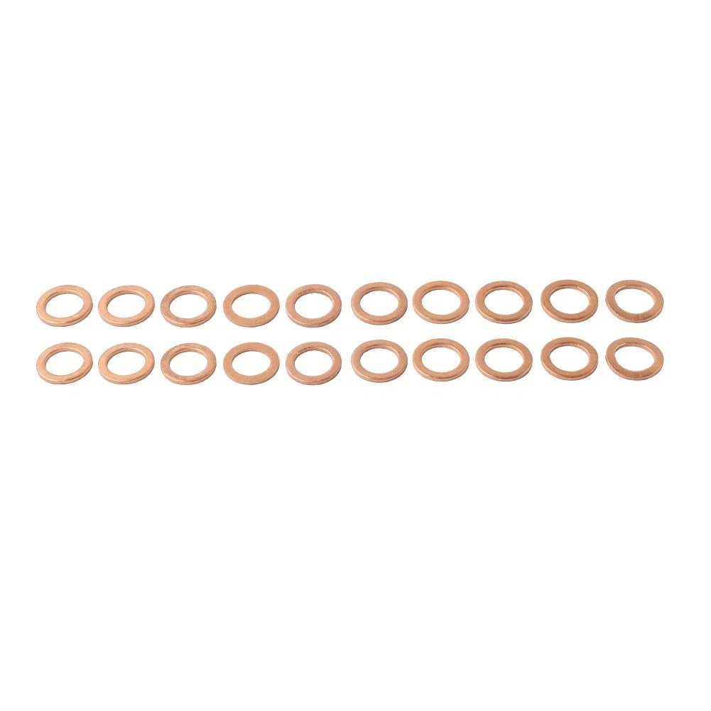 20 x M12*1.5 Copper Oil Drain Plug Gasket Washers for Universal Use