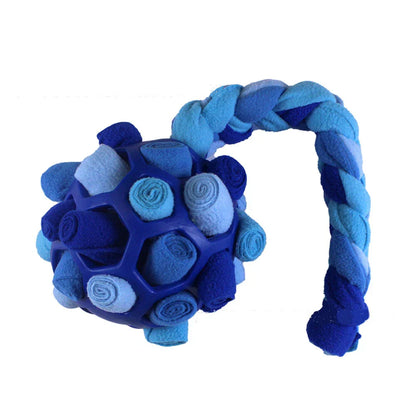 Interactive Dog Puzzle Toy - Food Training Ball with Hidden Hole