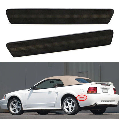 Red LED Rear Fender Side Marker Lights for Ford Mustang (1999-2004)
