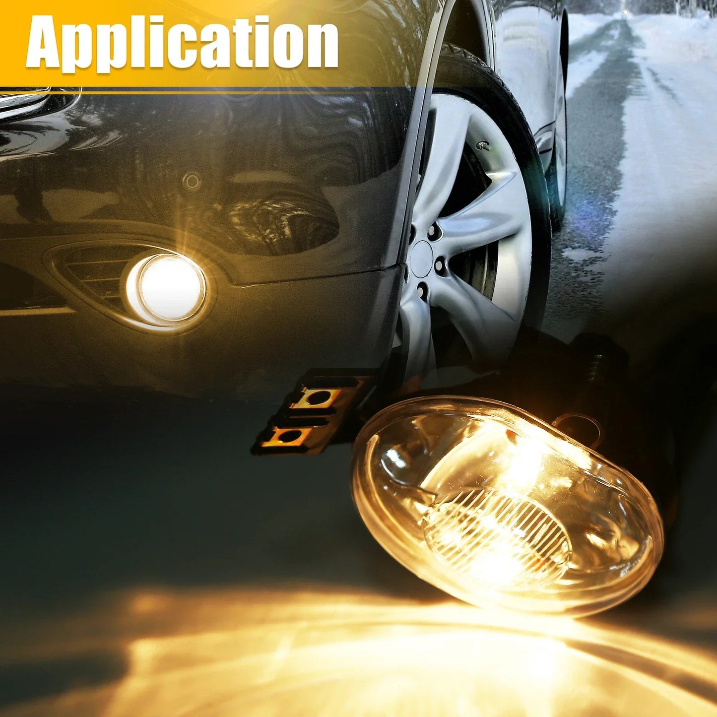 Driving Fog Lights with Bulbs for Dodge Ram 1500 2500 3500 (2010-2023)
