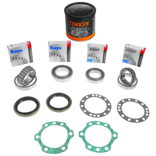 2 x Rear Wheel Bearing Kits for HDJ80 FJ80 FZJ80 HZJ80 w/Disc Brake + Grease
