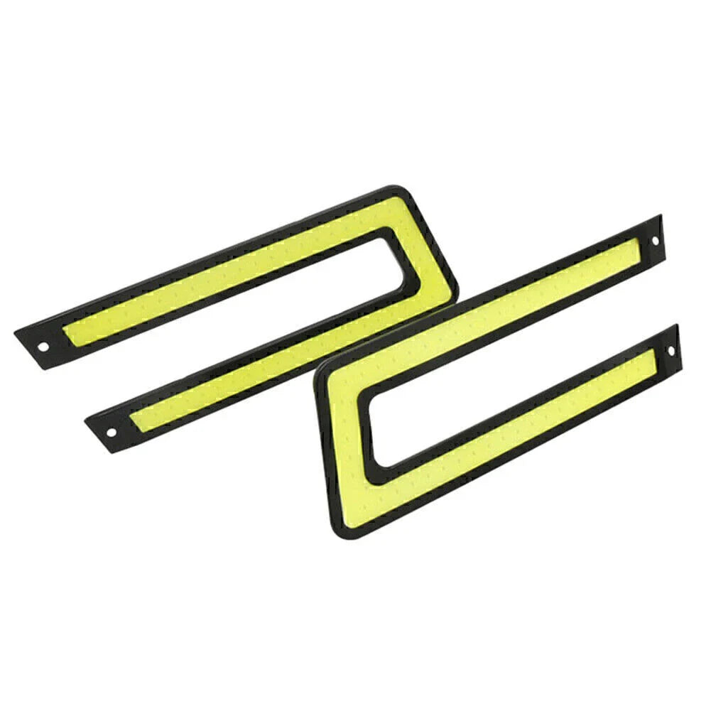 White COB DRL LED Daytime Running Lights for Universal Car Fog Lamp