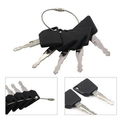 5 x Ignition Keys for JCB Caterpillar Dynapac Volvo (Various Years)