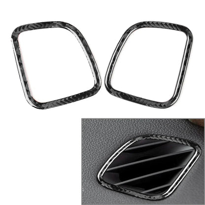 Carbon Fiber Black Interior Dashboard Air Vent Cover Trim for Cadillac CTS (08-13)