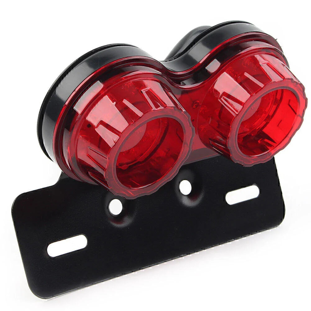Integrated Tail Light Dual Turn Signal Brake License Plate Lamp for Motorcycle