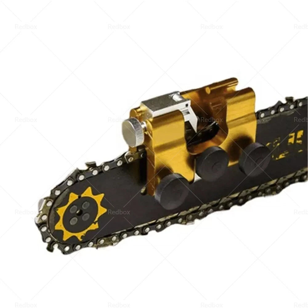 Chainsaw Sharpener Jig with Sharpening Heads - Portable for Manual Use