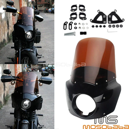 Headlight Fairing w/Smoke Windshield for Harley FXLRS 114/117 (2020-2023)