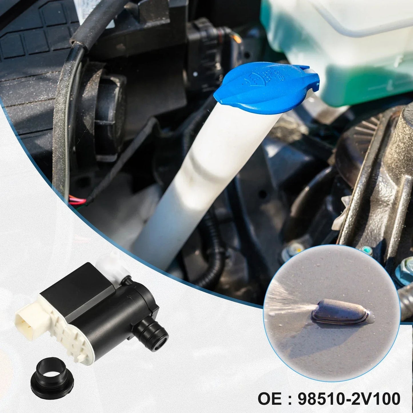 Windshield Washer Motor Pump for Hyundai Veloster (2012-2017)