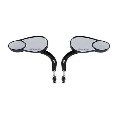 Rearview Mirrors Black for Harley Electra Road Glide Heritage Softail Fatboy