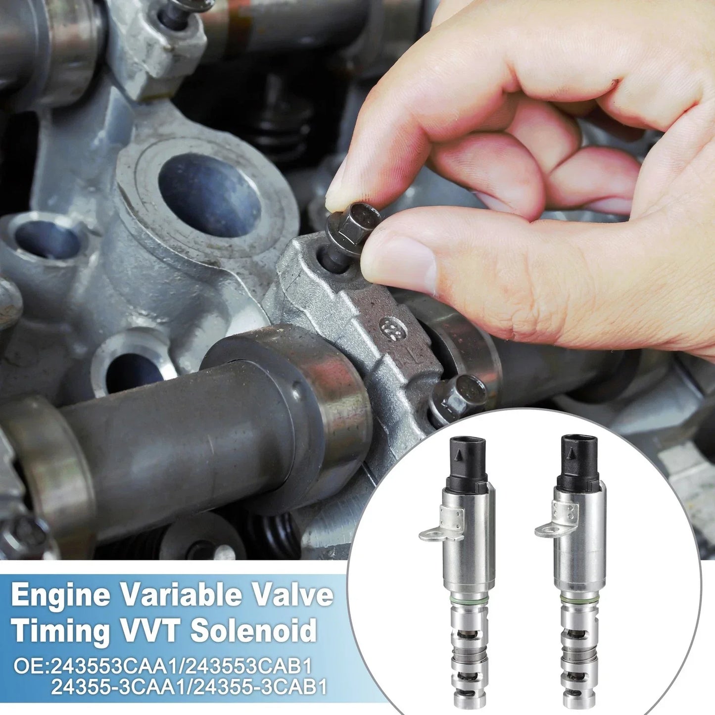 2 x Variable Valve Timing VVT Solenoid for Hyundai Santa Fe (2013-2018)
