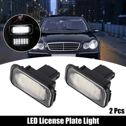 2 x LED License Plate Lights for Mercedes-Benz C320 C350 C230 C280 (2001-2010)