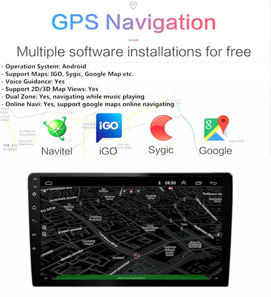 10.1'' Carplay GPS Navigation Stereo for 2004-2008 Ford F150