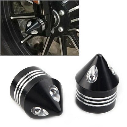 Black Front Axle Cap Nut Cover for Harley Electra Glide Sportster