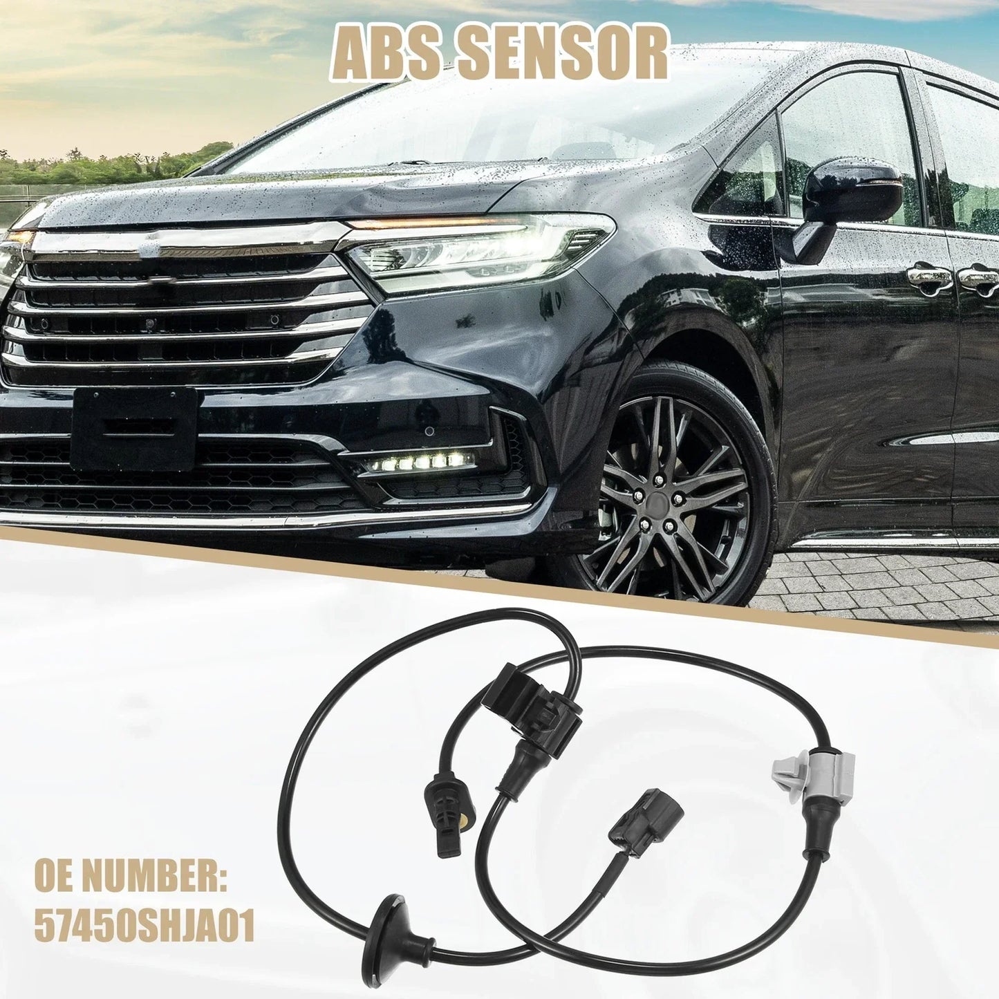 Front Right ABS Sensor for Honda Odyssey 2005-2006 V6 3.5L