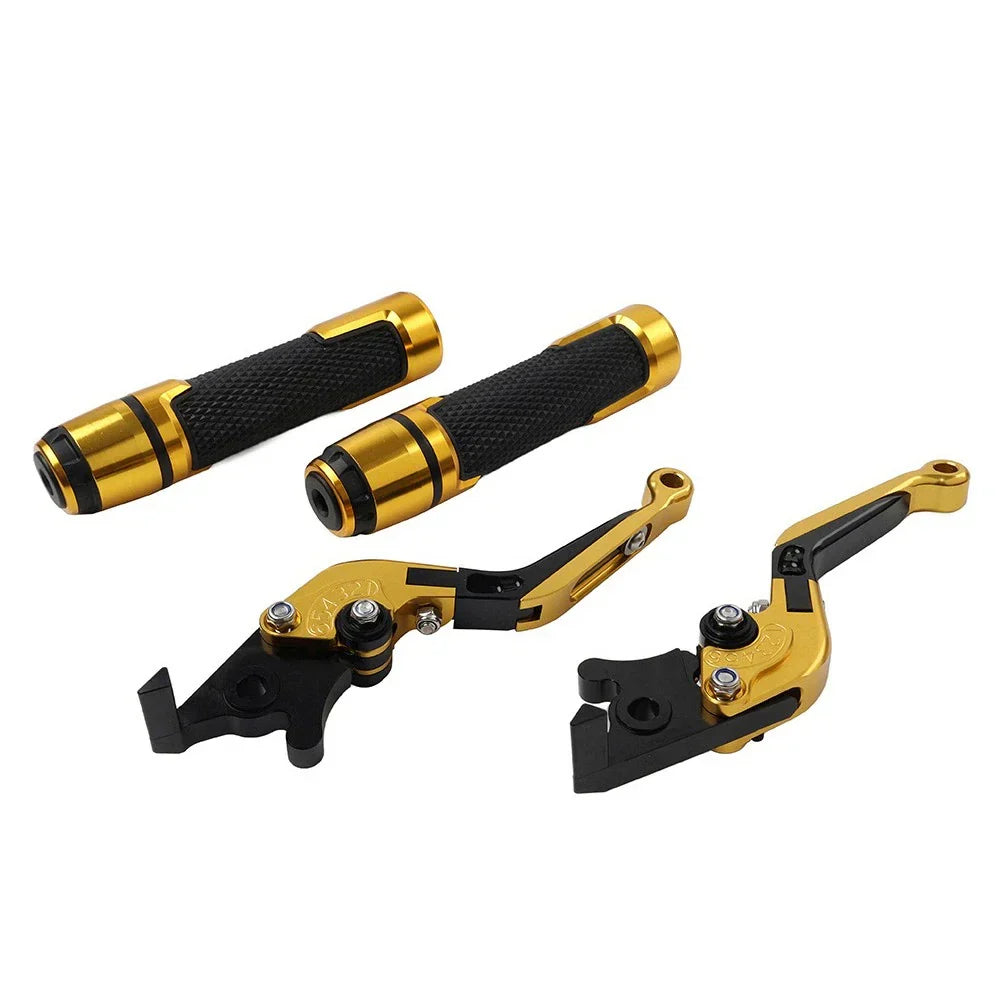 CNC Folding Extendable Brake Clutch Lever Grip Set for Honda VFR1200 (2010-2016)