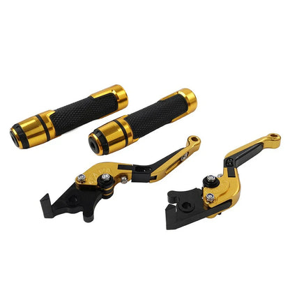 CNC Folding Extendable Brake Clutch Lever Grip Set for Honda VFR1200 (2010-2016)
