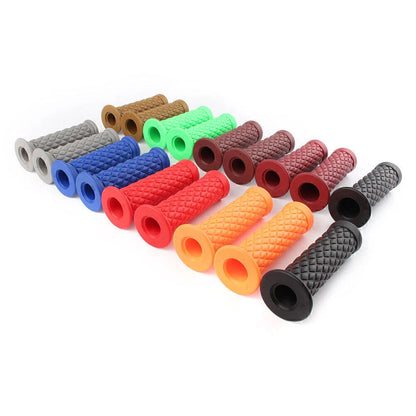 7/8" Rubber Handlebar Grips for Motorcycle Universal