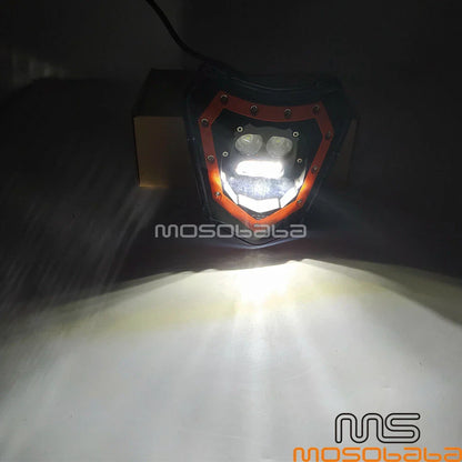 Enduro Off Road LED Headlight Hi/Lo Beam w/DRL for EXC XCW KXF CRF WR