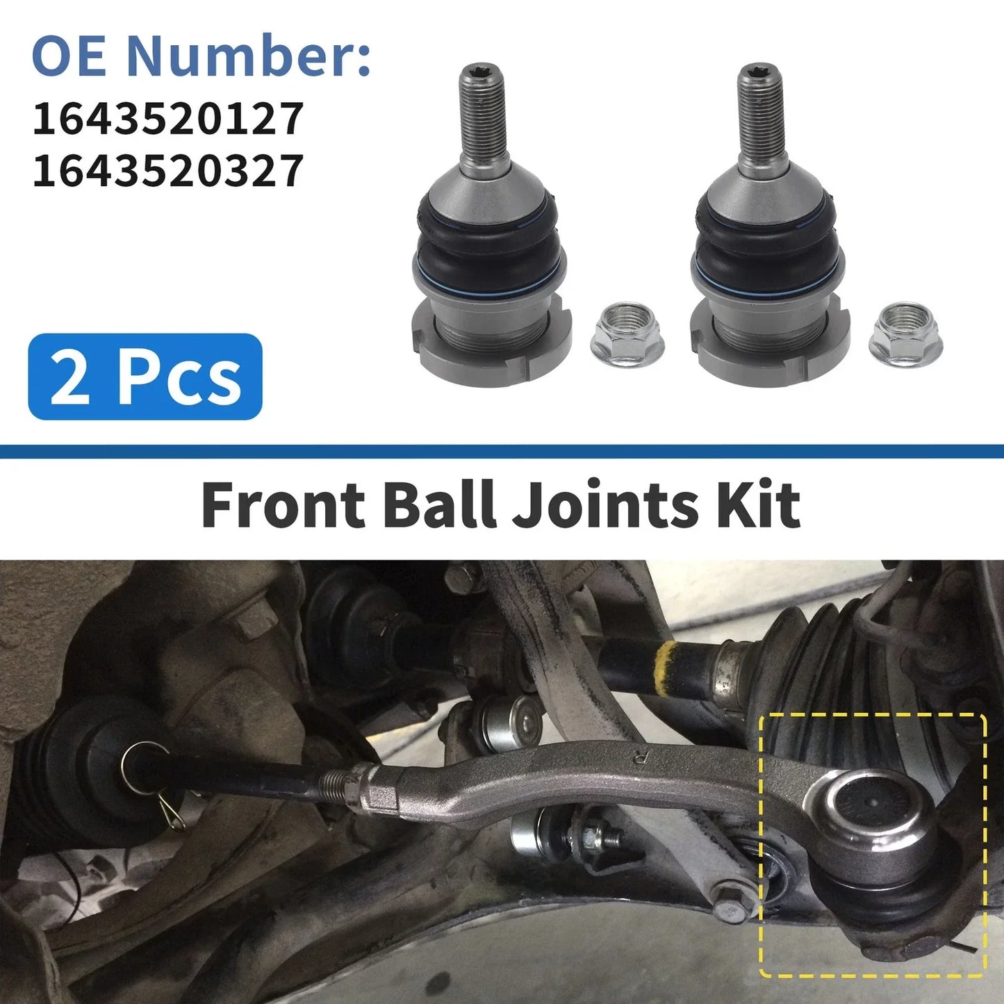 2 x Front Lower Ball Joints for Mercedes-Benz GL-CLASS (2005-2012)