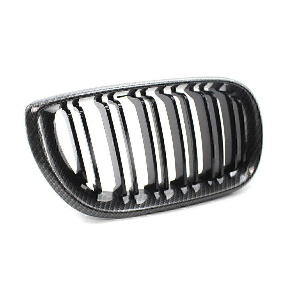 Carbon Fiber Double Slat Front Kidney Grille for BMW E46 Sedan (2002-2005)