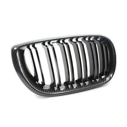 Carbon Fiber Double Slat Front Kidney Grille for BMW E46 Sedan (2002-2005)