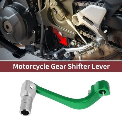 Folding Motorcycle Gear Shifter Lever for Honda CRF110F (2013-2018) Green Silver