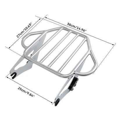 Backrest Sissy Bar Luggage Rack Docking for Harley Road Glide (2009 - 2013)