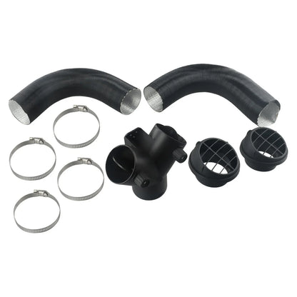 60mm Pipe Ducting Y Piece / Warm Air-Outlet Vent Hose Clip for Diesel Heater