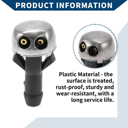 2 x Front Windshield Washer Nozzles for Mercedes-Benz 220D (1968-1973)