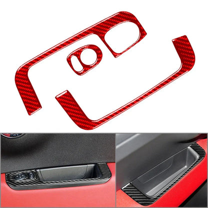 Carbon Fiber Door Armrest Handle Trim for Fiat 500 (2012-2015)